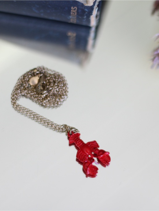J. Crew Jewelry - J. Crew | Enamel Lobster Pendant Necklace